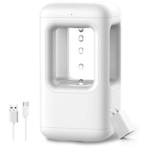 Umidificadores de névoa fria ultrassônicos Descompressão anti gravidade de gotas de água, umidificador para quarto, luz e sono 2 modos