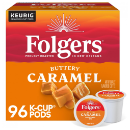 Cápsula de café Keuring Kcup Sabor Chuvisco de 96u, FOLGERS, Marrom