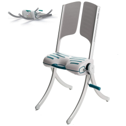 Cadeira de Auxilio para Ajudar a Levantar com Segurança Adultos que Caem no Chão, para até 149 kg, RAIZER, Branco