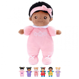 Bonecas de Pano Afro-Brasileiras Macias e Multiculturais - Ideal para Meninas. Brinquedo de Pelúcia para Dormir e Aconchegar - 1