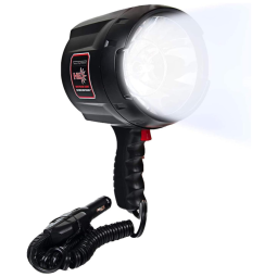 Lanterna 2000 Lúmens Até 850mts de Alcance 12v, 14v Cabo de Borracha Maior Aderência, GOODSMANN 9924 0011 06, Preto