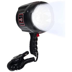 Lanterna 2000 Lúmens Até 850mts de Alcance 12v, 14v Cabo de Borracha Maior Aderência, GOODSMANN 9924 0011 06, Preto