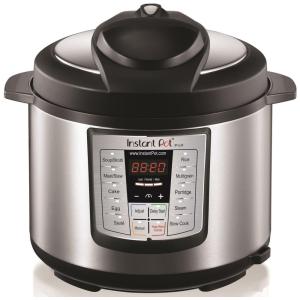 Instant Pot Panela de Pressão Elétrica IP LUX60V3, 6 em 1, Aço Inoxidável, Preto com Prata 110V
