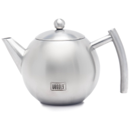Venoly Chaleira 1,5L com Infusor Removível de Aço Inoxidável, Prata