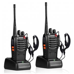 Rádio Comunicador Walkie Talkie Pxton Recarregáveis Longo Alcance com Fones, Transceptor UHF, Lanterna, Bateria Li-ion e Carregador (2