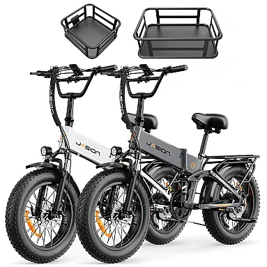 Kit 2 bikes elétricas dobráveis