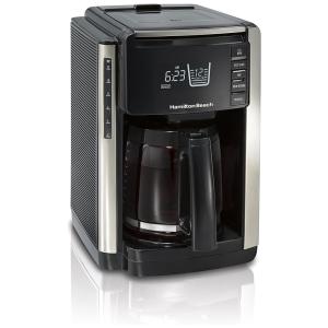 Cafeteira Elétrica Programável Faz Até 12 Xícaras Programável até 24h, HAMILTON BEACH 45300R, Preto