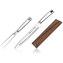 Conjunto de Facas Série TN1, Aço Inoxidável, 2 Peças, CANGSHAN 1021646, Prateado