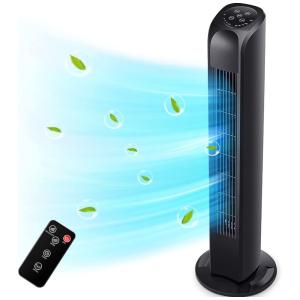 Ventilador de Torre com 3 Velocidades, 60W, 110v, UTHFY Tower Fan 03, Preto
