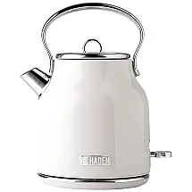 Haden 75012 Chaleira Elétrica 1.7L com Desligamento Automático, Aço Inoxidável, 1500W, 110V, Branco