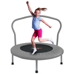 ATIVAFIT Cama Elástica Interna Dobrável com Apoio Ajustável, até 149 kg, Cinza