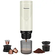 Cafeteira Portátil 20 Bar com Carregamento USB-C e Aquecimento Automático para Viagens, Acampamentos e Caminhadas, TONGCHANT TK-03