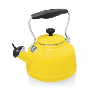 Chaleira de Chá 1.7L com Apito, Aço Inoxidável, CHANTAL 37 VINT YC, Amarelo