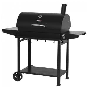 Churrasqueira a Carvão com Cesta Frontal e Rodas para Quintais ao Ar Livre, Royal Gourmet CC1830T, Preta