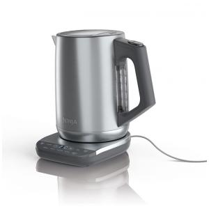 Chaleira Elétrica 1.7L com Controle de Temperatura, 1500W, 110v, NINJA KT200, Prateado