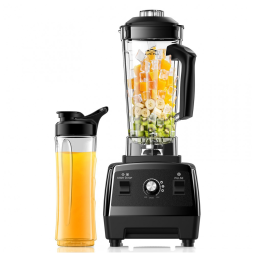 Liquidificador Foyoconven Preto Alta Potência com Copo Viagem 1800W Jarra 2L Modelo HS-216 110V