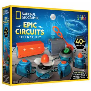 Circuit Maker Kit 120 Projetos – Brinquedo Educativo de Eletrônica e STEM para Crianças, Presente Criativo, National Geographic