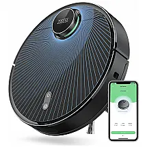 Aspirador de Pó Robô Zoozee Z70 com Mapeamento Multinível e Sucção Forte 3500PA, 110V, Preto