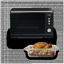 Crispi Countertop Microwave and Air Fryer in Black