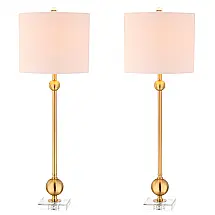 Abajur Luminária de Mesa, Estilo Moderna Contemporânea com 86 cm de Altura para Quarto, Sala de Estar e Escritório, 2 Un, 110V 60W