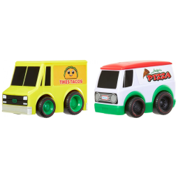 Meus Primeiros Carrinhos em 2 Temas Pizzaria e Tacos com Tração nas Rodas, Little Tikes