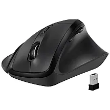 Newtral Mouse Ergonômico Vertical 33 graus sem Fio Reduz a Tensão do Pulso Multifunções, 800, 1600 DPI, CENSI, Preto
