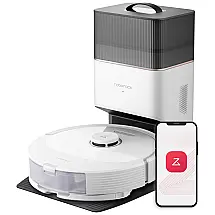 Aspirador Robô e Esfregão com Auto Esvaziamento, Mapeamento Inteligente e Sucção Forte de 5500Pa, 110V, Roborock Q8 Max, Branco