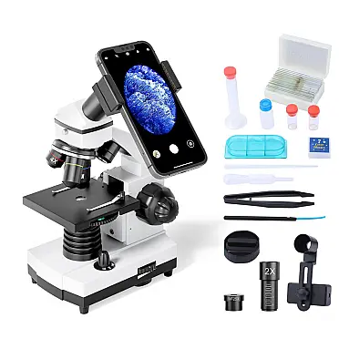 Microscópio Biológico Educacional 100x 2000X