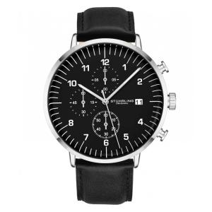 Relógio Masculino Stuhrling Aviator 3956 Quartzo 45mm, Preto