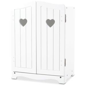 Armário de Roupas em Madeira para Bonecas e Bichos de Pelúcia com Até 43 cm de Altura, Melissa & Doug, Branco