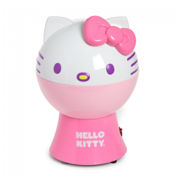 Pipoqueira Elétrica com Tema Hello Kitty, Copo Medidor e Tampa que Vira Tigela de Servir, 110V, Uncanny Brands, Rosa