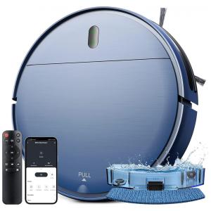 Aspirador de Pó Robô com Controle Remoto e Conexão via APP WIFI, 110V, ZCWA BR151, Azul