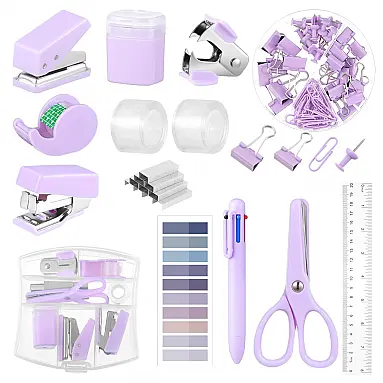 Kit mini escritório auroray roxo