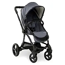 Carrinho de Bebê Completo com Sistema de Viagem e Recursos de Assento, Proteção Contra Insetos e Chuva, EGG, Cinza Cambraia
