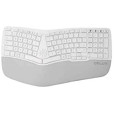 Teclado Ergonômico Sem Fio Recarregável