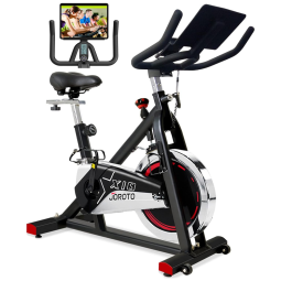 Bicicleta Ergométrica com Assento Ajustável e Suporte para Garrafa, JOROTO X1S Belt Drive, Preto