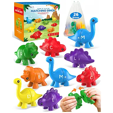 Conjunto de Dinossauros com Alfabeto