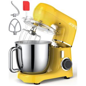 Batedeira Planetária Elétrica 5L com 10 Velocidades Aço Inoxidável 400W, 110v, MINI ANGEL SM 1530, Preto