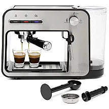 Cafeteira Elétrica Expresso Reservatório 1L 15 Bar de Pressão, 1450W, 110v, MIXPRESSO, Prateado