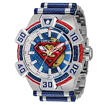 1 EDIO LIMITADA - Relgio DC Comics Superman Automtico Masculino - 52mm. Ao. Azul 41000-N1