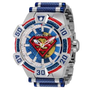 1 EDIO LIMITADA - Relgio DC Comics Superman Automtico Masculino - 52mm. Ao. Azul 41000-N1