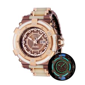 1 EDIÇÃO LIMITADA Invicta Reserve SHAQ 0,27 Carat Diamond Relógio masculino , ouro rosa, marrom, branco 37500 N1