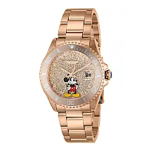 1 EDIO LIMITADA - Relgio feminino Disney Limited Edition Mickey Mouse - 38 mm. Ouro Rosa 41210-N1