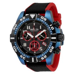 1 EDIO LIMITADA - Relgio masculino Jason Taylor Swiss Ronda Z60 calibre - 51 mm. Preto. Vermelho 33220-N1