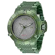 1 EDIO LIMITADA - Relgio masculino Subaqua Noma III 2,41 quilates com diamante automtico - 50 mm. Verde Claro