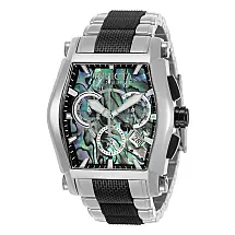 1 EDIO LIMITADA - Relgio masculino reserva Swiss Ronda Z60 calibre com mostrador Abalone - 46 mm. Ao. Preto