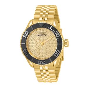 Relógio Feminino Pro Diver 1,44 quilates com Diamantes, Invicta 32940 N1, Dourado e Preto Edição Limitada