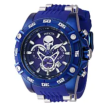 1 EDIO LIMITADA Relgio masculino Marvel Punisher 52 mm. Ao. Azul Escuro 38180-N1