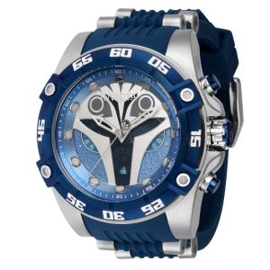 1 EDIO LIMITADA - Relgio Masculino Star Wars Bo Katan - 52mm. Ao. Azul 41280-N1