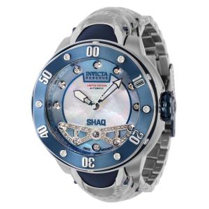 1 EDIÇÃO LIMITADA Invicta Reserve SHAQ 0,18 Quilates Diamante Automático Relógio Masculino com Mostrador Madrepérola 54mm, Aço